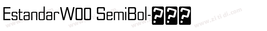 EstandarW00 SemiBol字体转换